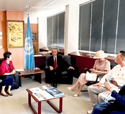  A person from Taizhou walked into the headquarters of UNESCO, exploring the path for Taizhou building the "World City of Gastronomy" .